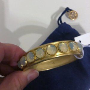 Tory Burch Stone Hinge Bracelet